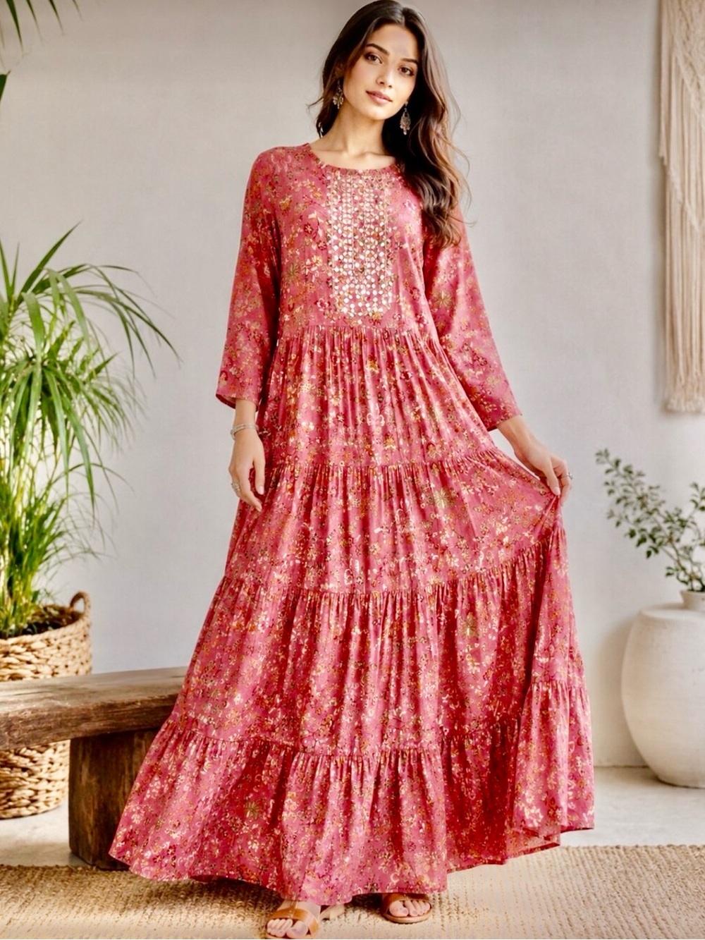 Tiered Maxi Dress  - XL